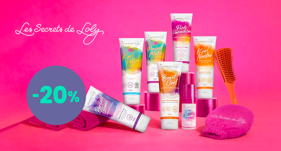 Les Secrets de Loly : -20% sur les soins bouclés qui font la différence