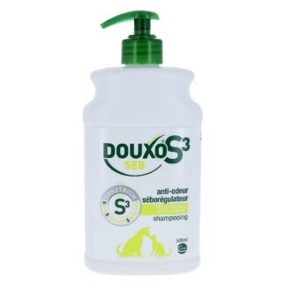 Douxo S3 Seb Shampooing Anti-Odeur/Séborégulateur pour chiens/chats