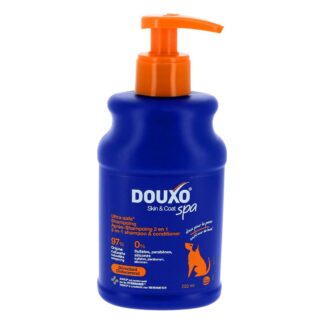 Douxo Skin & Coat Spa Shampoing/Après-Shampoing 2 en 1 Démêlant Chien