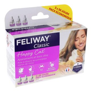 Feliway Classic Happy Cat recharges pour diffuseur