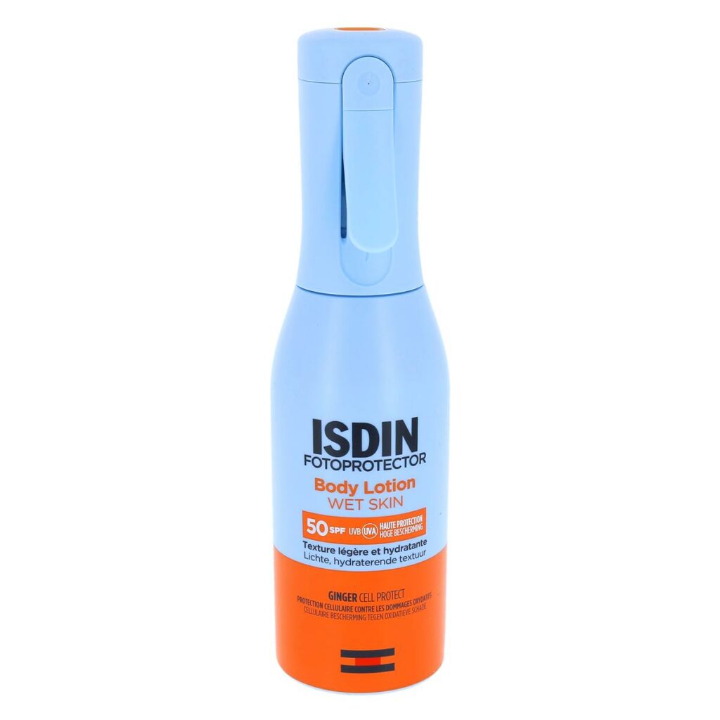 Isdin Fotoprotector Body Lotion Wet Skin SPF50, Texture légère et ...