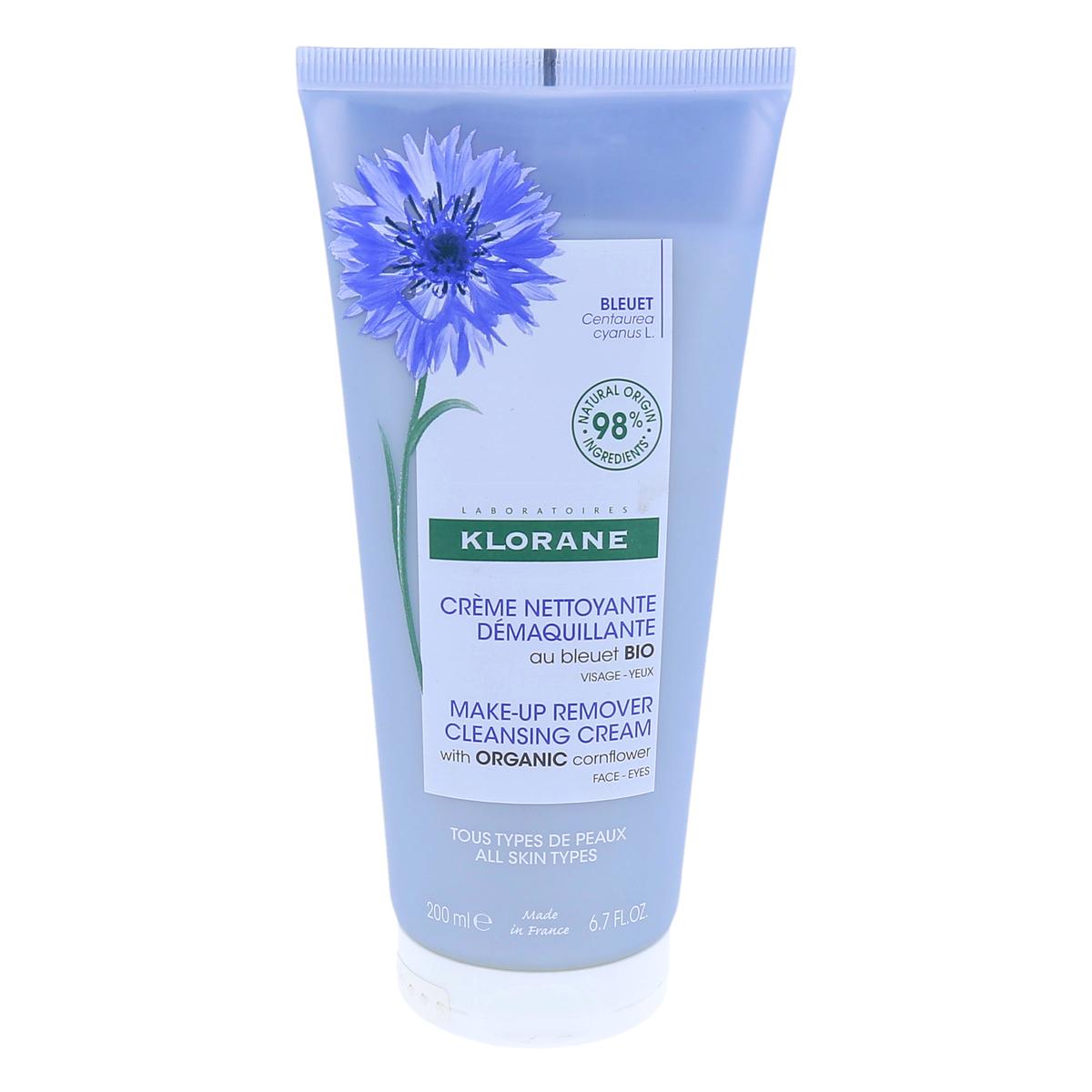 Klorane Crème Nettoyante Démaquillante au bleuet Bio