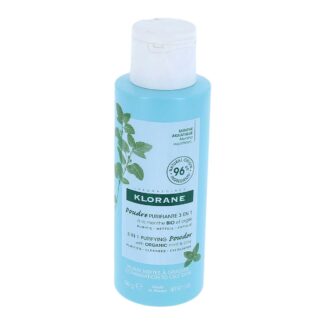 Klorane Poudre Purifiante 3 en 1 à la menthe Bio et argile
