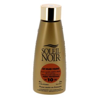 Soleil Noir Lait Solaire Vitaminé aux actifs anti-âge SPF10