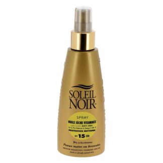 Soleil Noir Spray Huile Sèche Vitaminée aux actifs anti-âge SPF15