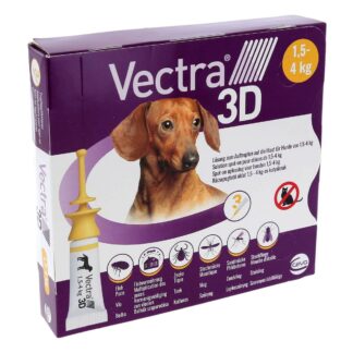 Vectra 3D Solution Antiparasitaire Spot-on pour chiens de 1