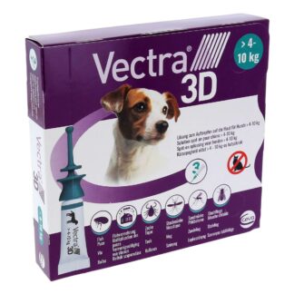 Vectra 3D Solution Antiparasitaire Spot-on pour chiens de > 4-10Kg