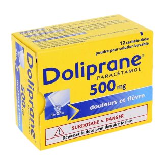 Doliprane 500mg Poudre pour solution buvable