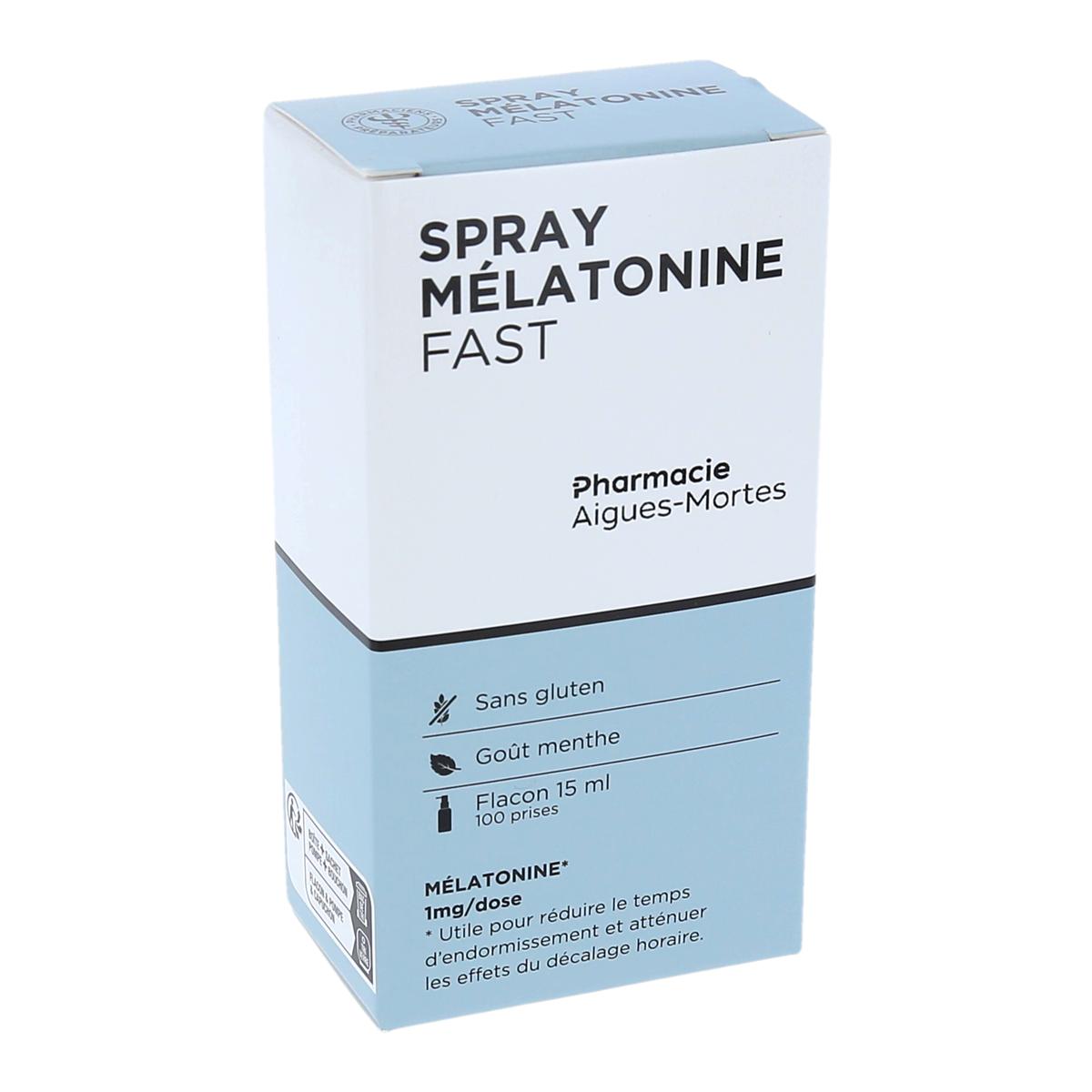 Pharmacie Aigues-Mortes Spray Mélatonine Fast (1mg/dose)