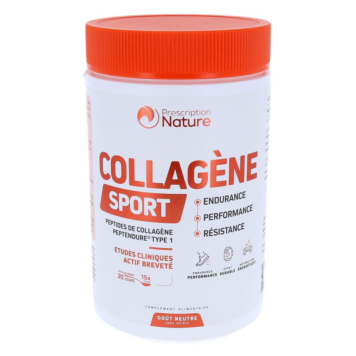 Prescription Nature Collagène Sport Sans Sucres