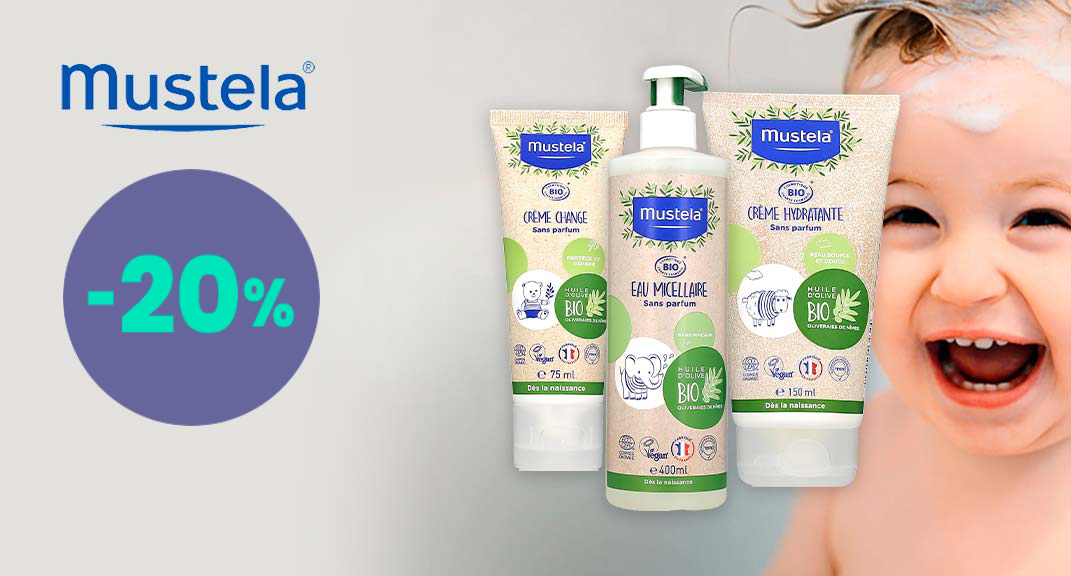 Promotion – 20% sur toute la gamme Mustela