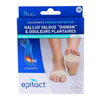 Epitact Coussinets Double Protection Hallux Valgus "Oignon" & Douleurs Plantaires
