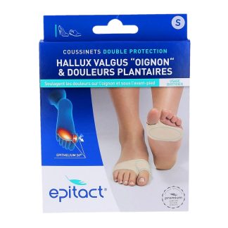 Epitact Coussinets Double Protection Hallux Valgus "Oignon" & Douleurs Plantaires
