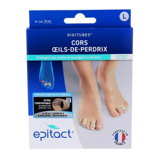 Epitact Digitubes Cors/Oeils-de-perdrix Taille L