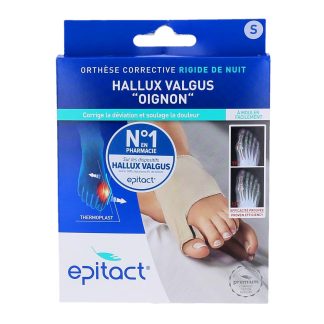 Epitact Orthèse Corrective Rigide de Nuit Hallux Valgus "Oignon"