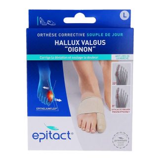 Epitact Orthèse Corrective Souple de Jour Hallux Valgus "Oignon"