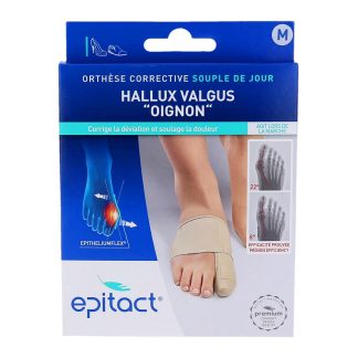 Epitact Orthèse Corrective Souple de Jour Hallux Valgus "Oignon"