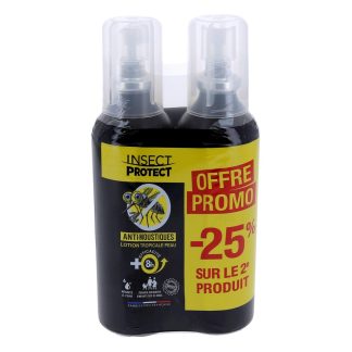 Insect Protect  Spray Anti-Moustiques Lotion Répulsive Tropicale Peau dès 2 ans
