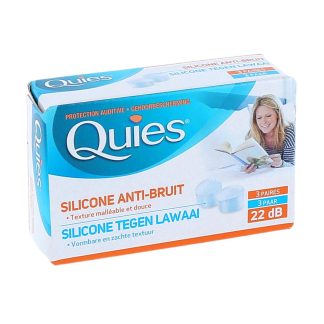 Quies Protection Auditive Silicone Anti-Bruit 22dB