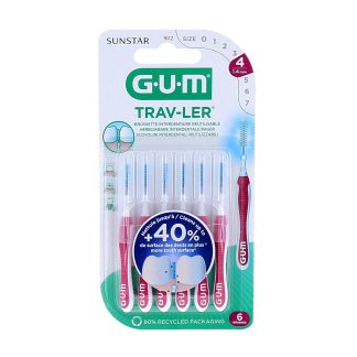 GUM Trav-Ler Brossettes Interdentaires Réutilisables 1