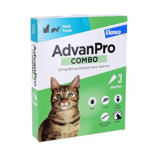 AdvanPro Combo Chats/Furets, Solution pour Spot-on, boite de 3 pipettes
