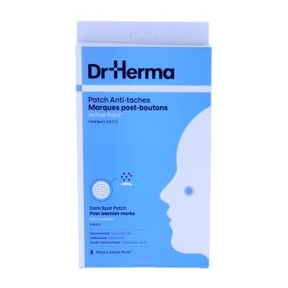 Dr Herma Patch Anti-Taches, Marques post-boutons, Active Point, format petit (18mm), boite de 8 patchs Active Point
