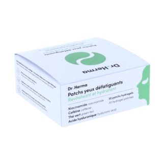 Dr Herma Patchs Yeux Défatiguants, Revitalisant/Hydratant, boite de 30 patchs hydrogels