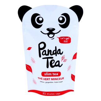 PANDA TEA Slim Tea, Thé Vert Minceur, Gingembre/Fruits rouges, 28 sachets
