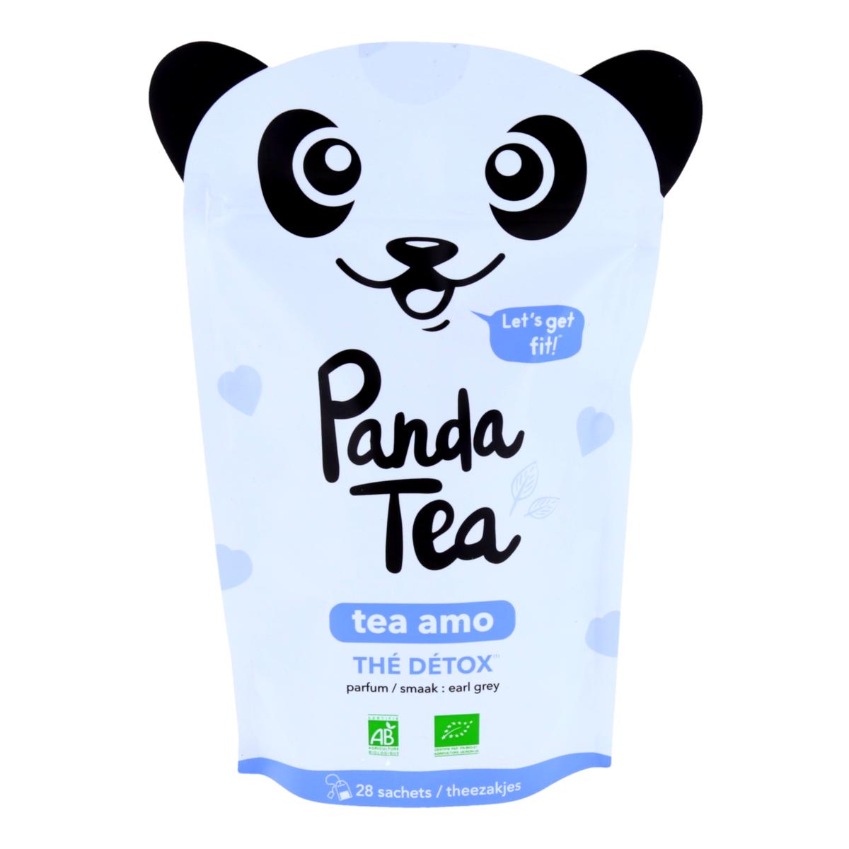 PANDA TEA Tea Amo, Thé Détox, Earl grey, 28 sachets